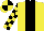 Silk - Yellow, black stripe, checked sleeves, quartered cap
