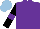 Silk - Purple, black sleeves, purple armlets, light blue cap