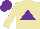 Silk - Beige, purple triangle, purple cap