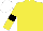 Silk - Yellow, black band, armlets, white cap