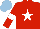 Silk - Red, white star, armlets, light blue cap