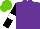 Silk - Purple, black sleeves, white armlets, light green cap