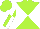 Silk - Lime and white diagonal quarters, lime and white quartered sleeves