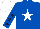 Silk - Royal blue, white star, royal blue sleeves, dark blue stars, white cap