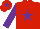 Silk - Red, purple star, sleeves and star on cap