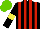 Silk - Black, red stripes, yellow armlets, light green cap