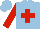 Silk - Lightblue, red cross, sleeves