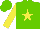 Silk - Light green,yellow star,yellow sleeves,light green cap