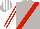 Silk - Light grey, red sash, red and white striped sleeves and cap
