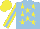 Silk - Light blue, yellow stars, yellow sleeves with light blue stripe, yellow cap