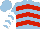 Silk - Light blue, red chevrons, white chevrons on sleeves