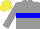 Silk - Grey body, blue hoop, grey arms, yellow cap
