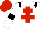 Silk - White, red cross of lorraine, black epaulets, black armlets, red cap