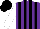 Silk - Purple, black stripes, white sleeves, black cap
