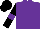 Silk - Purple, black sleeves, purple armlets, black cap