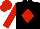 Silk - Black, red diamond, red sleeves, red cap