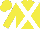 Silk - Yellow, white cross belts