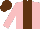 Silk - Pink, brown panel, brown cap