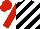 Silk - White, black diagonal stripes, red sleeves and cap