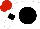 Silk - White, black disc, armlets, red cap