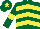 Silk - Dark green, yellow chevrons, armlets and star on cap