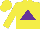 Silk - Yellow, purple triangle