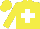 Silk - Yellow, white cross, yellow cap