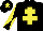 Silk - Black, yellow cross of lorraine, diabolo on sleeves and star on cap