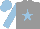 Silk - Grey, light blue star, grey sleeves, light blue sleeves and cap