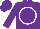 Silk - Purple, white circle