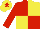 Silk - Red and yellow (quartered), red sleeves, yellow cap, red star