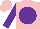 Silk - Pink, purple disc, purple sleeves
