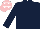 Silk - Dark blue, pink cap, white stars