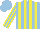 Silk - Light blue, yellow stripes, striped sleeves, light blue cap