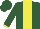 Silk - Hunter green, yellow panel, yellow cuffs on slvs