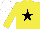 Silk - Yellow, black star, white cap