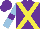 Silk - Purple, yellow cross belts, light blue sleeves, purple armlets