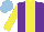 Silk - Purple, yellow stripe, sleeves, light blue cap