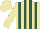 Silk - Beige, hunter green stripes
