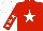 Silk - Red, white star, white stars on red sleeves, white cap