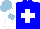Silk - Blue, white cross, white sleeves, light blue armbands, light blue cap