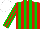 Silk - Red body, green striped, red arms, green striped, white cap