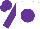 Silk - White, purple ball , purple sleeves and cap