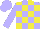 Silk - Pale blue and yellow blocks