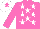 Silk - Rose body, white stars, rose arms, white cap, rose star