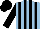 Silk - Light blue, black stripes and sleeves, black cap