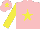 Silk - Pink with yellow star, sleeves and cap