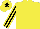 Silk - Yellow, black & yellow striped sleeves, yellow cap, black star