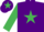 Silk - Purple, Emerald Green star, sleeves and star on cap