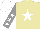 Silk - Beige, white star, grey sleeves, white stars and cap